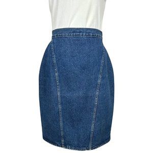 Vintage 80s Denim Pencil Skirt